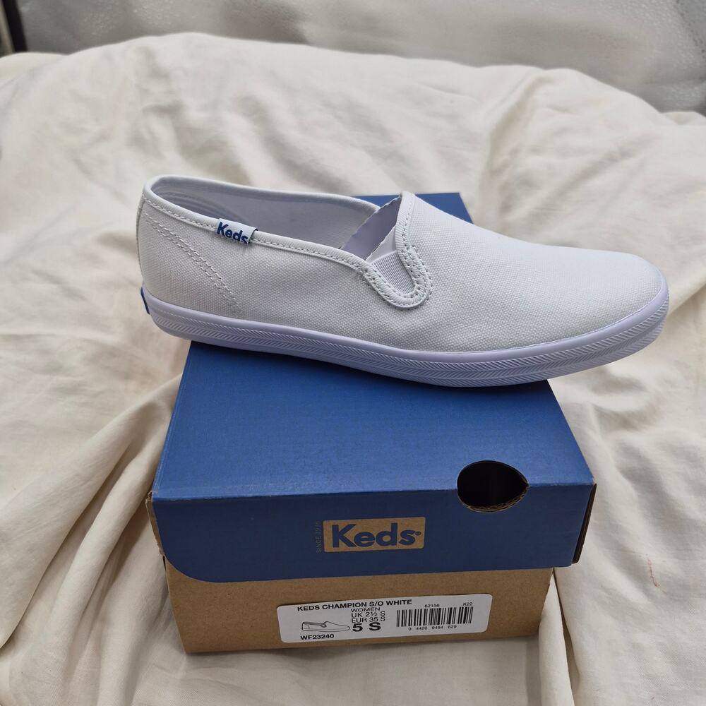 Keds White Slip-On Sneakers